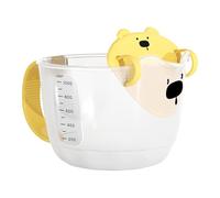 Kitchen Measuring Cups, Large Capacity 1L Measuring Jug, Egg Filter Mixing Cup Design, Multifunctional Baking Cooking Tool, Clear Measurement Bowl for Home Food Prep Ingredients Mixing Use