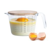 Kitchen Measuring Cups - Measuring Cup for Baking | Glass Measure Containers | Microonde Safe Kitchen Tools With Lid | Forniture di cottura a caldo per liquidi Egg Food Mixing Home Apartment