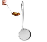 Kitchen Mesh Strainer, Heavy-Duty Hot Pot Skimmer, Fat Spoon, Food Strainer Ladle, Reinforced Frame, Sturdy Handle, Sift, Strain, Drain, Rinse