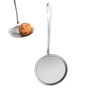 Kitchen Mesh Strainer, Heavy-Duty Hot Pot Skimmer, Fat Spoon, Food Strainer Ladle, Reinforced Frame, Sturdy Handle, Sift, Strain, Drain, Rinse