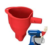 Kitchen Mixer Flour Chute - Silicone Anti Spill Attachment, High Efficiency Baking Funnel | Cake Preparation Accessory, Easy Clean Bakingg Staple for Stand Mixers Pastry Making Beginners