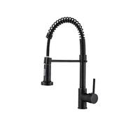 Kitchen mixer tap Matte black kitchen faucet with pull-out sprayer black