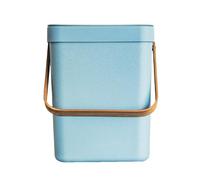 KITCHEN MOVE Boden - Pattumiera da tavolo in plastica, 5 l, con manico in bambù