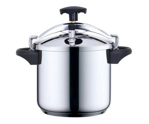 Kitchen Move Classique Pentola a pressione a pinza, diametro 24 cm, 10 l, in acciaio inox, con cestello per cottura