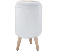 KITCHEN MOVE Limo Pattumiera touch con piedistallo per bagno, 9 l, colore: legno