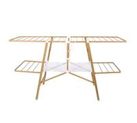 KITCHEN MOVE Nairobi - Stendibiancheria Pieghevole, Multifunzione, 20 m, Colore: Legno