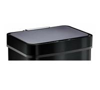 KITCHEN MOVE NARVIK - Coperchio per pattumiera da cucina automatico a doppio vano, 75 l, colore: nero lucido