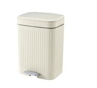 KITCHEN MOVE Pattumiera a pedale rettangolare in plastica 12L AURA Bianco