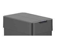 Kitchen Move SILVERLAKE - Coperchio automatico per pattumiera da cucina, 60 l, in acciaio inox, con chiusura a farfalla