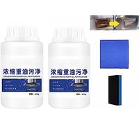 Kitchen Oil Stains Grease Cleaning Powder, Powerful Cleaning Powder, Heavy Duty Degreaser Cleaner, Multi-Purpose Foam Cleaner Rust Remover, Powerful Splash Foam Spray for Grease Removal (2pcs)