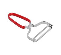 Kitchen Peeling Knife,Plastic Handle Peeler Wide Blade Effortless Peeling Slicing Easy to Store for Fruits Vegetables (Red)