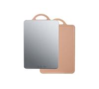 Kitchen Portable Cutting Mat Set Stainless Steel Cutting Board Set Modern Chopping Boards Nice Flexible Non-Stick Easy Clean Puro Per Carne, Frutta E Verdura(White Middle)