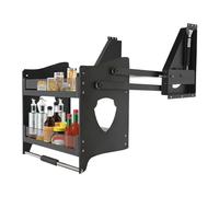 Kitchen Pull-Down Shelf Upper Kitchen Wall Cabinet Storage Organizer Pull-out Open Cabinet Rack for Kitchens Bars Coffee Cabinets Pantries