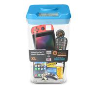 Kitchen Safe Time Locking Container (XL) Timed Lock Box for Cell Phones Snacks and other unwanted temptations (Blue Lid + 10.4 Clear Base with Access