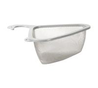 Kitchen Sink Drain Basket - 26.5x18x9cm Swan Neck Design, PP + Stainless Steel Mesh Filter, Multifunctional Triangular Sink Basket for Quick Draining and Food Waste Filtration | Fruit, Vegetable,