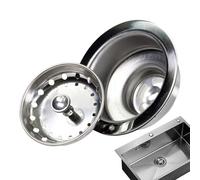 Kitchen Sink Drain - Stainless Steel Stopper, Anti-Clog Plug with Design, Drain Set Accessory, Waste Food Leftovers, Garbage Disposal Tool, Home Kitchen Plumbing for Easy Use