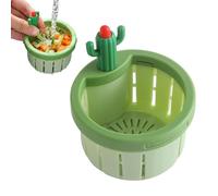 Kitchen Sink Drain Strainer - Automatic Dumping Cleanup | Kitchen Waste Filter With Design | For Home Cooks Families Parents Homeowners, Renters Apartment Office Coffee Shop Restaurant R