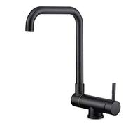 Kitchen Sink Faucets Stainless Steel Mixer Faucets for Kitchen Folding Inside Window Hot and Cold Kitchen Sink Mixer Faucet-Black
