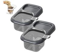 Kitchen Sink Hanging Strainer with Suction Cup, Automatic Dumping Sink Strainer Basket Hanging Drain Basket, Anti-Clogging, Easy to Clean, for Kitchen Foods Waste (Gray,2pcs)