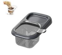 Kitchen Sink Hanging Strainer with Suction Cup, Automatic Dumping Sink Strainer Basket Hanging Drain Basket, Anti-Clogging, Easy to Clean, for Kitchen Foods Waste (Gray,1pcs)