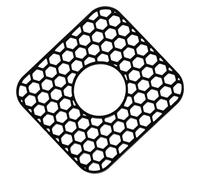 Kitchen Sink Mat - 12 x 11 Inch Silicone porcellana Protector for Kitchens, multiuso Protective Liner with Dish Drying, Anti-Slip Grid Sink Pad for RV,Cabinet, Home, Laundry, Apartment, Countertop,