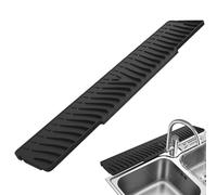 Kitchen Sink Splash Guard, 22.8 x 4.9 Inch Silicone Draining Mat, Foldable Drainage Pad, Waterproof Sink Protector for Kitchen, Bathroom, Laundry Room, Farmhouse, RV