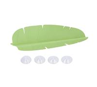Kitchen Sink Splash Guard | Banana Leaf Design Prevents Water Splashing | Reusable Silicone Splash Guard for Washing Dishes/Vegetables/Hands | 4 Suction Cups, Easy Installation (Verde)