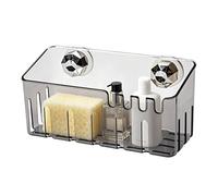Kitchen Sink Sponge Holder - 7.48 Inches ABS, Suction Cup Scrubber Rack, Wall Mounted Organizer | Dish Sponge Storage, Brush Holder, Soap Tray For Bathroom, Kitchen, Shower And Sink Area Use