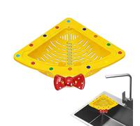 Kitchen Sink Strainer,23.5x21.5x8cm Magnetic Corner Easy Cleaning Colander - Efficient Sink Food Catcher Basket | For Fruit Vegetable Pasta Scrap Home Pantry Apartment Dorm Restaurant Farmhouse