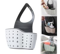 Kitchen Sink Strainer Baske,Sink Strainer Basket, Faucet Hanging Drain Catcher,Compact Kitchen Waste Strainer for Fruit,Hangable Drain with Press Dumping & Self-Cleaning,Easy To Install-A