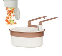 Kitchen Sink Strainer, Folding Fruit Washing Basket, 5,91 x 9,84 x 3,54 in Ergonomic Design, Easy to Use, Food Waste Drain Strainer for Home, Ristorante, Rental, Hotel, and Apartment