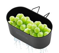 Kitchen Sink Strainer, Stainless Steel Corner Filter Basket, Hangable Colander for Easy Draining, Sturdy Compact Sink Accessory for Washing Vegetables, Fruits, and Utensils
