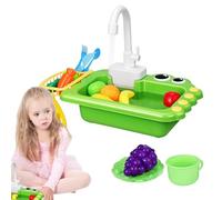 Kitchen Sink Toys with Running Water, Electric Plaything, Pretend RoleToys Sink Set, Interactive Floating Kitchens Pool Toy for Girls Aged 3 and Up, Children, Mixed Color