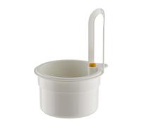 Kitchen Sink Waste Basket - Food Scrap Filter Holder, Space-Saving Sink Corner Strainer Container | Easy Clean-Up Drain Rack, Small Home Dorm Cooking Aid, Useful Accessory for RV Cafeteria Use