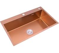 Kitchen SinkHandmade - Lavello a vasca singola in acciaio inox con angolo di R10°, per cucine moderne