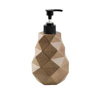 Kitchen Soap Dispenser - Elegant Vanity Accent, Refillable Modern Home Decor | Geometric Pump Liquid Soap Dispenser for Housewarming Hand Wash Sink Restroom Farmhouse Countertop Home Office