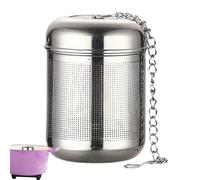 Kitchen Soup Seasoning Stew Filter - Stainless Steel Rustproof Strainer, Durable Fine Mesh Basket | Safe Tea Ball Filter For Home, Restaurant, Kitchen, Cooking, Boiling, Brewing, Steaming, Infusing, F