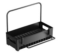 Kitchen Sponge Rack, Expandable ?en Sto?age Rãck With Dishcloth Hook, Large Capacity Sink Spönge Rack With Drain Function, Easy Assemble For Household ?e? Use, 1 Räck