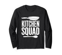 Kitchen Squad Home Chef Cooking Team Crew Maglia a Manica