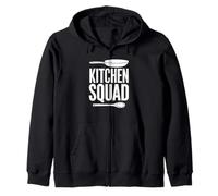 Kitchen Squad Home Chef Cooking Team Divertente Felpa con Cappuccio