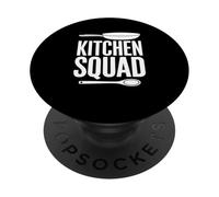Kitchen Squad Home Chef Cooking Team Divertente PopSockets PopGrip Adesivo