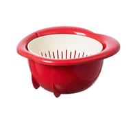 Kitchen Strainer Bowl - Fast Washing Mixing Bowl, Food Draining Basket with Thick Design, Fruit Draining Strainer with, Layer Drain System, Kitchen Colander for Salad Pasta Lettuce