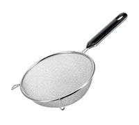 Kitchen Strainer Fine Mesh - Stainless Steel Kitchen Strainer, Non-Slip Handle Skimmer Scoop | With Handle,for Fried Food Pasta Rice Flour Milk Grease Juice Coffee Baking