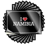 Kitchen Stuff Saying - Valigetta interna vintage "I Love Namibia" (8 x 12 cm)