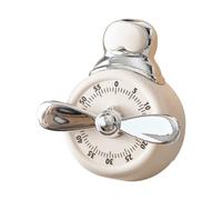 Kitchen Timer, 9,7 x 10,4 x 6,7 cm No Batterie Required Countdown Clock | Clear Audio Manual Countdown Timer with Loud Alarm - for Cooking Baking Home Office Classroom Kids Adults Teachers Oven Fridge