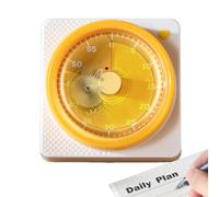 Kitchen Timer - Cooking Timer | 60-Minute Silent Visual Magnetic Clock | Magnetic Cook Alarm Tool, Analog Cook Alarm Tool | Ḿagnetic Countdown Ţimer For Baking, Brushing, Shower, Study, Workout