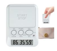 Kitchen Timer - LED Display Digital Countdown Timer with Light and Buzzer Alert, Portable Digital Oven Timers for Cooking Baking Study Gym Training Work | Magnetic Desk Timers for Home Classroom