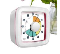 Kitchen Timer Visual Cooking Time Management - Stewing Countdown Assistant Focus Portions | Stainless Steel Silicone LCD Screen Rotary Knob Alarm Beep Mode Multi Placement Home Bakery Office