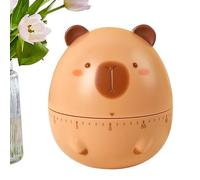 Kitchen Timers - 60 minuti, Capybara Cartoon non Tip Tool, Timer versatile | Child-Safe, Indoor Mechanical Outlet Timer For Family Friends Students Men Women Home Indoor Office Study Classroom