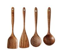 Kitchen Tools Set, Wooden Kitchen Utensil Set, Cooking Spoons, Large Soup Spoon, Cooking Utensils Set, Wooden Cooking Spatula, Long Handle Utensils, Long Handle Spatula And Cooking Spoons Set